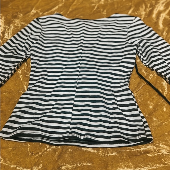 FLAMINGO | NWT Lace up Stripe top - Picture 5 of 5